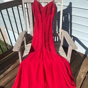 Dollar brand womens formal dress sequins/red
